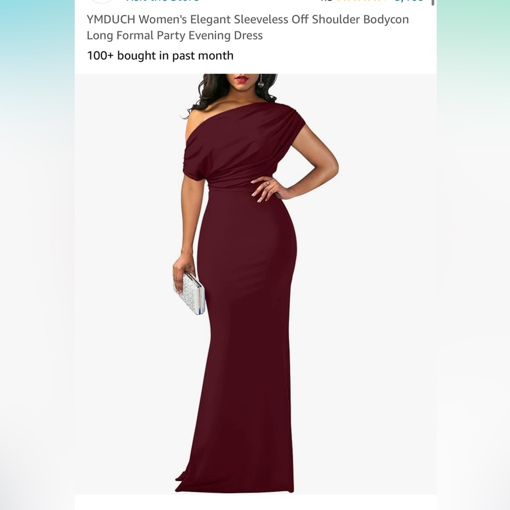 Elegant Sleeveless Off Shoulder Bodycon Long Formal Party Evening Dress